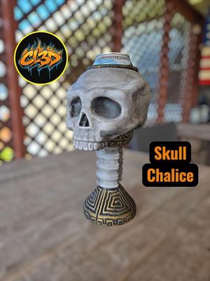 Skull Chalice Can Koozie
