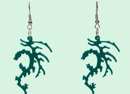 Lola Indigo Dragon earrings