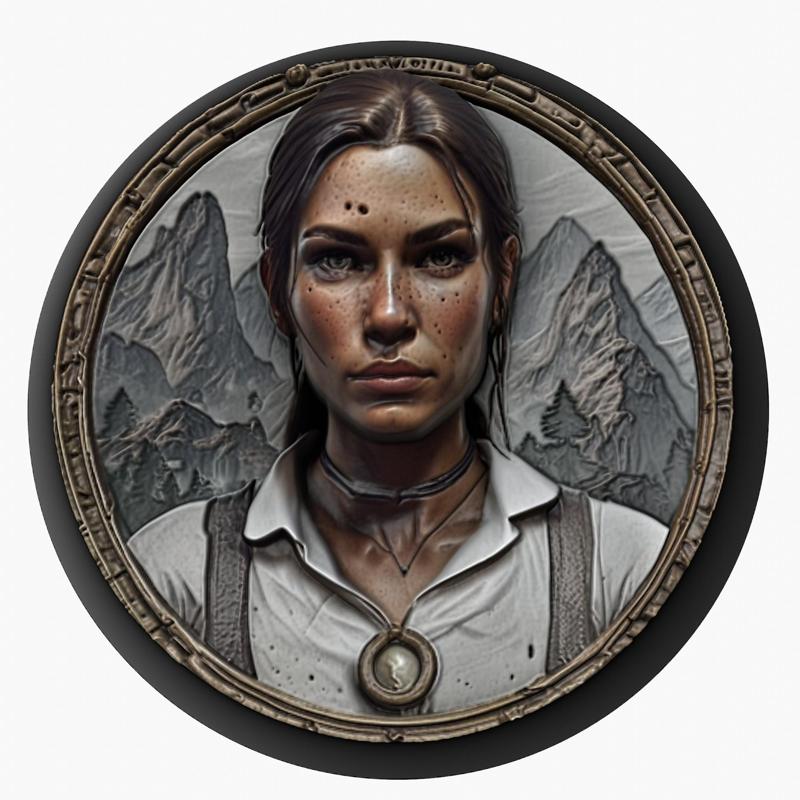 Lara Croft (Tomb Raider) medallion pendant