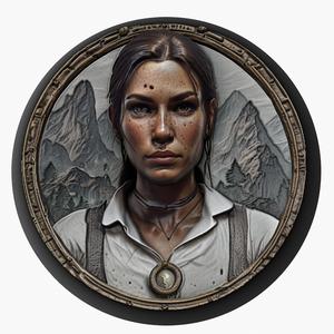 Lara Croft (Tomb Raider) medallion pendant