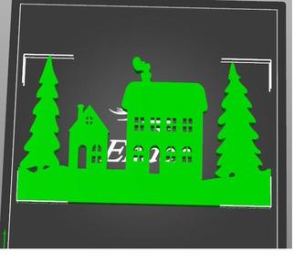 Vánoční výzdoba do okna