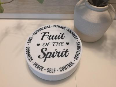 Fruit of the spirit coaster set using symbols