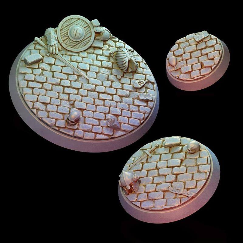 Miniature bases - Fantasy dungeon theme