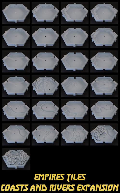 Empires Tiles - Coasts and Rivers Expansion