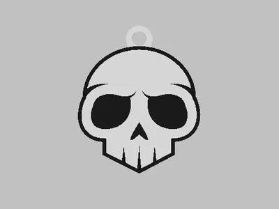 skull keychain