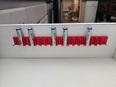 AAA Battery Vertical Surface Horizontal Holder