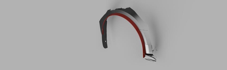 6th gen camaro fender extensions WIP