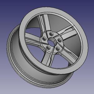 WHEEL RIM CAR PROTOTYPE 3D MODEL