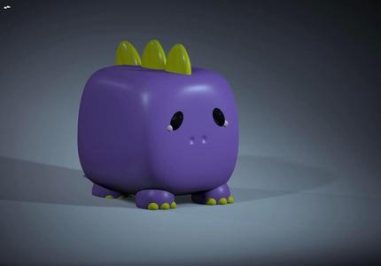Cute Kawaii Dinosaur - Stegosaurus