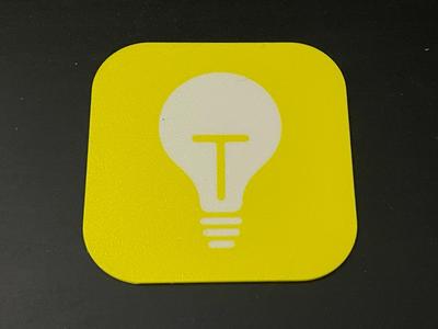 Tips App Icon for iPhone Coaster