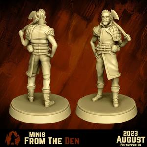 Bandit with Axe - DND MINIATURE [PRESUPPORTED]