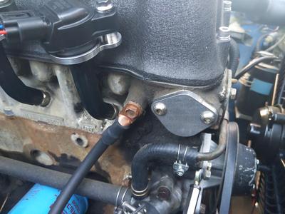 Nissan L20B Fuel Pump Cover / Block-off Plate