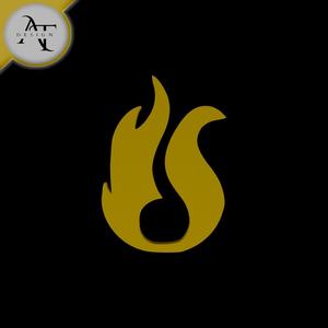 Simple Flame Symbol - 2D Art