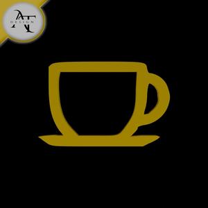 Simple Coffee Cup Symbol - 2D Art