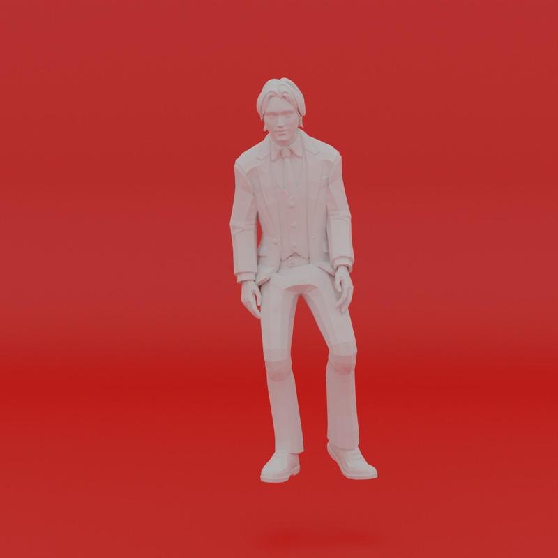 Character Pose Toy Man Miniature Figure 138
