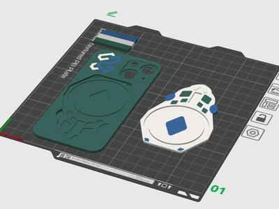 iPhone 13 mini magnetic back panel, special edition for the Year of the Snake