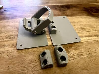 Wider sturdy latch with optional reinforced mount