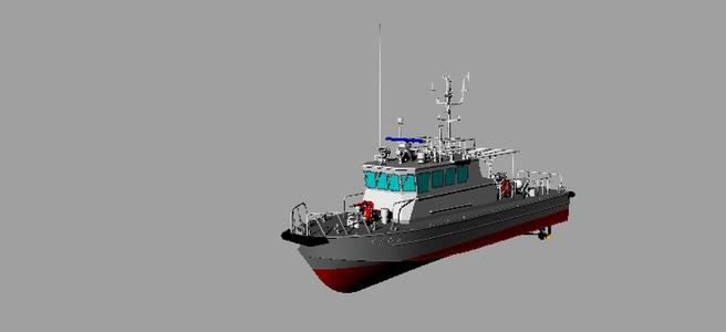 Japan Coast Guard 20m Boat Model