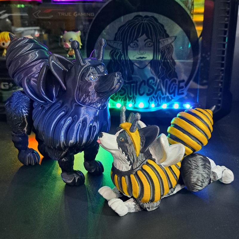 CorBee - Flexy Corgi in a Bee Costume