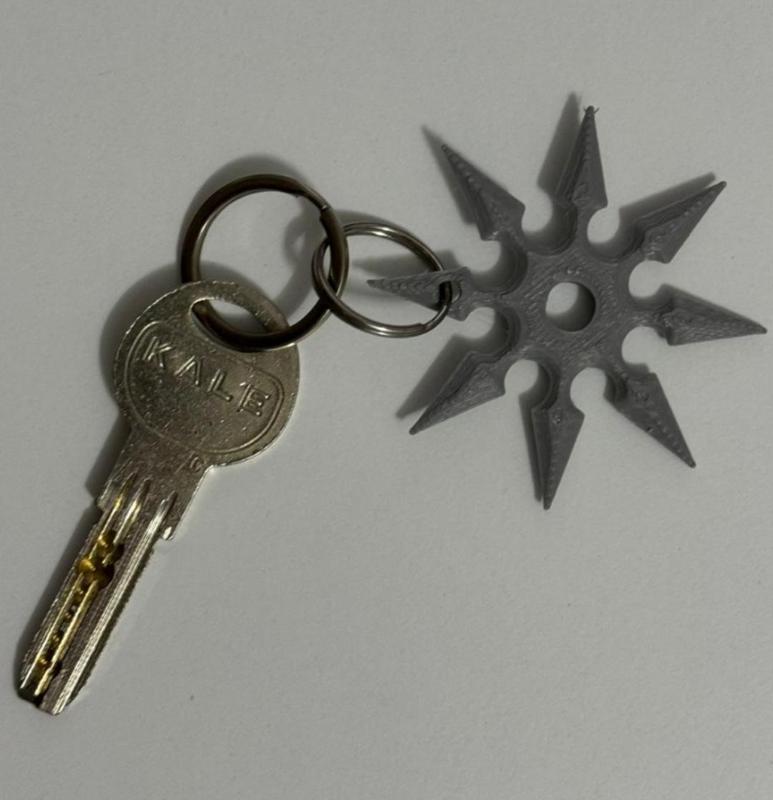 Ninja Star Keychain
