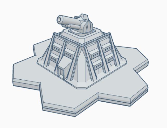 Cannon Emplacement hex based MilHB035
