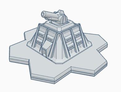 Cannon Emplacement hex based MilHB035