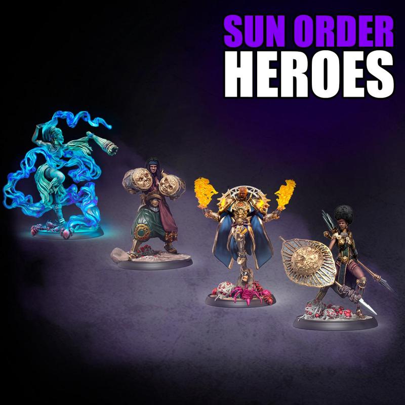 CHARACTERS SET - SPIDER QUEEN LAIR - SUN ORDER HEROES