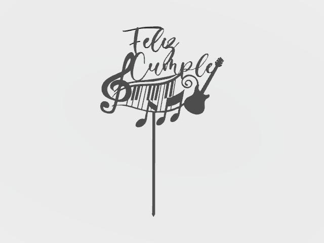 Musical Birthday Topper