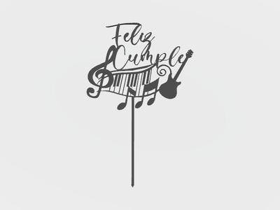 Musical Birthday Topper