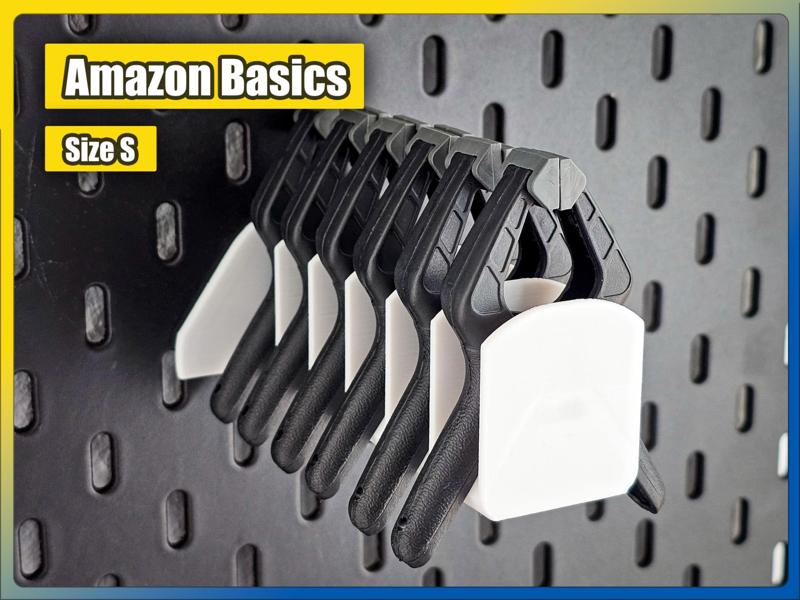 Amazon Basics Spring Clamp Holder (S), IKEA Skadis