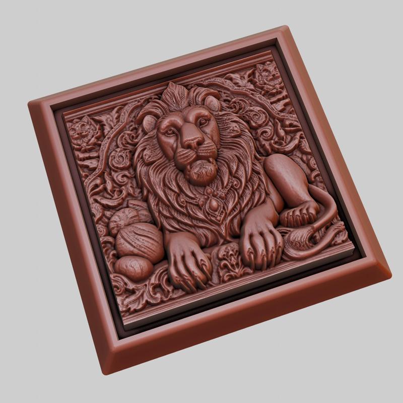 lion Animal 3D Model for CNC Router Laser & 3D Printer