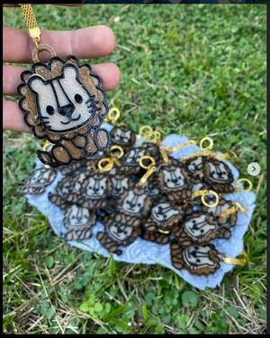 lion keychain 2D