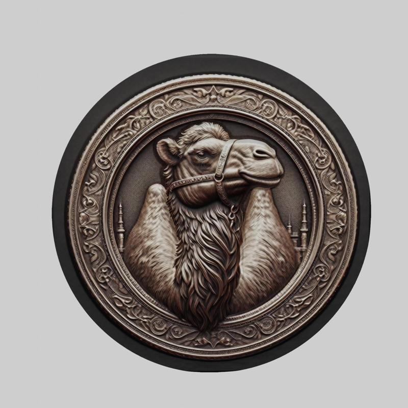 Camel Animal Head Camel Animal Medallion for CNC Router Laser & 3D Printer