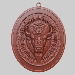 Bison Animal Pendant Bison Animal Necklace for CNC Router Laser & 3D Printer