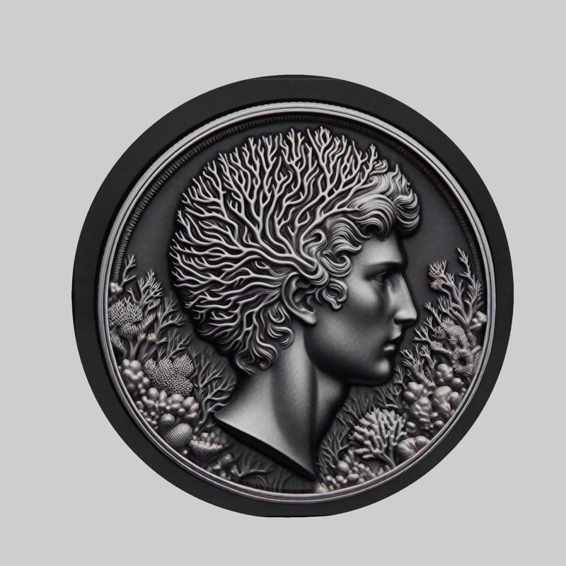Worm Animal Head Worm Animal Medallion for CNC Router Laser & 3D Printer