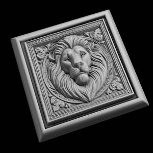 Lion Animal 3D Model for CNC Router Laser & 3D Printer