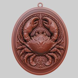 Crab Animal Pendant Crab Animal Necklace for CNC Router Laser & 3D Printer