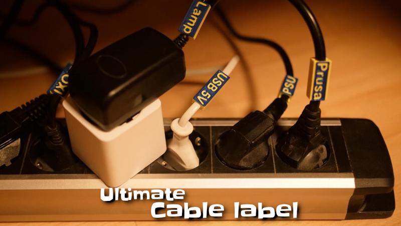 Configurable cable label