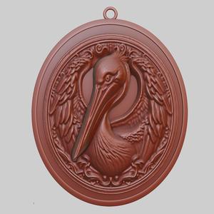 Pelican Animal Pendant Pelican Animal Necklace for CNC Router Laser & 3D Printer