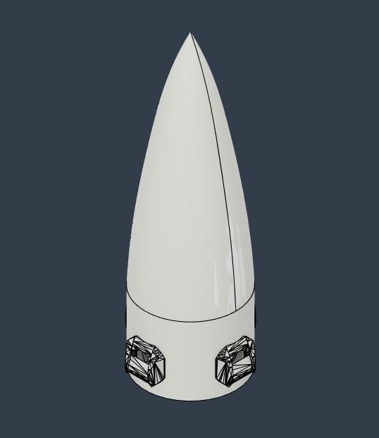 Whistling Model Rocket Nosecone