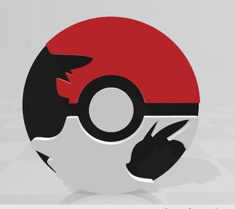 Ash and Pikachu Pokeball Lamp