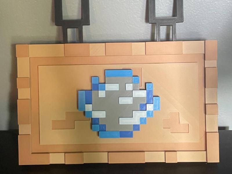 Wind Charge For Minecraft Hanging Sign - Magnetic