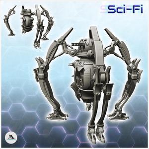 Eerin combat robot (24) - Future Sci-Fi SF Post apocalyptic Tabletop Scifi Wargaming Planetary exploration RPG