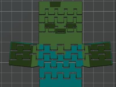 Minecraft flexi Zombie