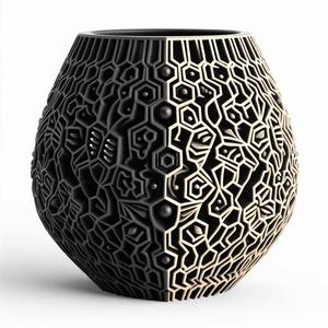 Modern Pot & Holder 3D Print – Contemporary Decorative Planter or Desk Organizer, New Geometric Style