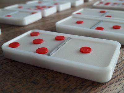 DOMINO (big set of 0-0 to 9-9, 55 pcs)