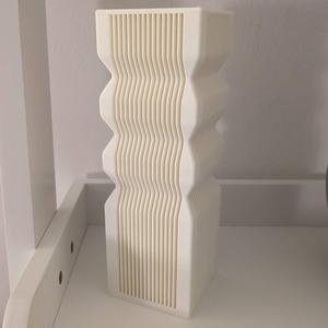 Tall Slotted Vase