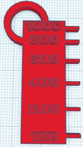 Keychain filament measure