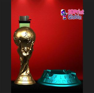 LIGHTER AND ASHTRAY COVER - WORLD CUP
