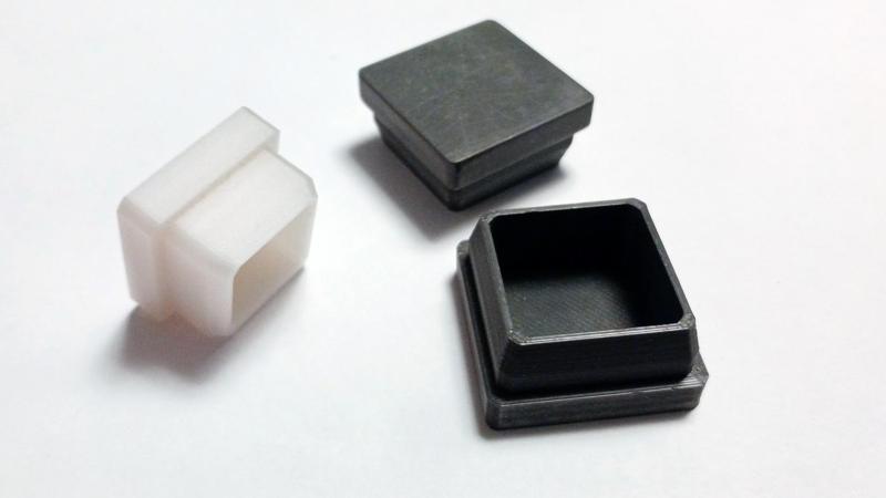 Regaton 25x25x1.2mm STRAIGHT straight tube end cap